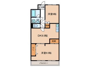 ロイヤルマンション横井の物件間取画像